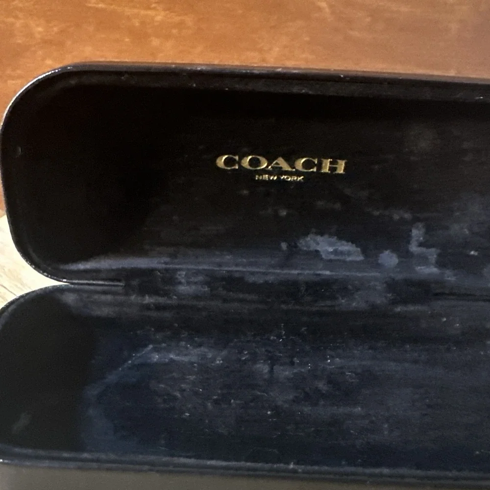 Coach Hard Case Sunglasses Glasses Black Clamshell Holder